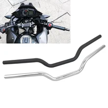 На заказ 7/" 22 мм руль тяги хром черный Универсальный Подходит для Honda Yamaha Suzuki Harley Sportster Bobber уличный велосипед
