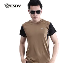 Летняя мужская Спортивная быстросохнущая футболка для активного отдыха, альпинизма, бега, походов, тренировок, дышащая эластичная тонкая, с коротким рукавом тактическая рубашка