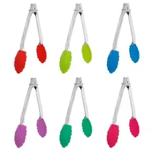 1 шт., силиконовые щипцы для барбекю из нержавеющей стали, щипцы для салата, мяса, зажим для приготовления хлеба, зажим для приготовления пищи, зажимы для жарки и барбекю, кухонные инструменты