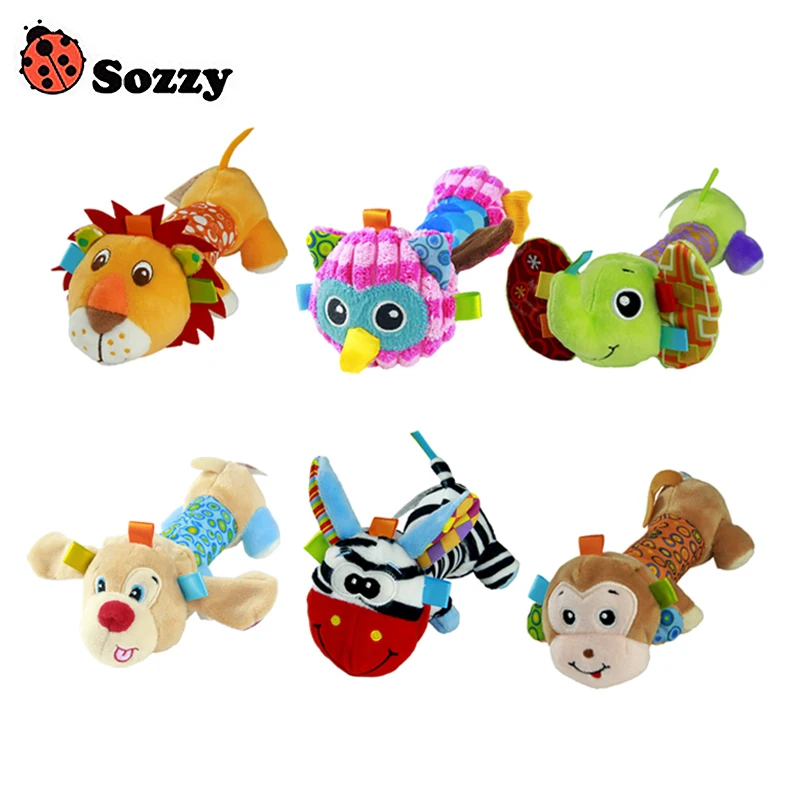 Sozzy Baby мягкие ручные игрушки мягкие удобные для обучающих колокольчиков звенящая игрушка 0-12 месяцев