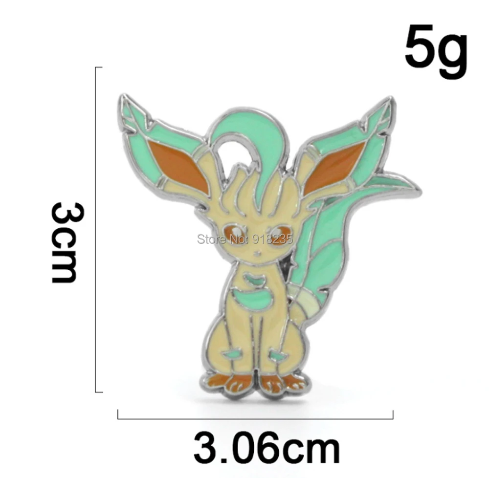 9 видов стилей Sylveon Eevee Umbreon flarion Vaporeon Jolteon Espeon Leafeon Glaceon Металлическая Брошь Pin фигурки из сплава металла игрушки SYTJ