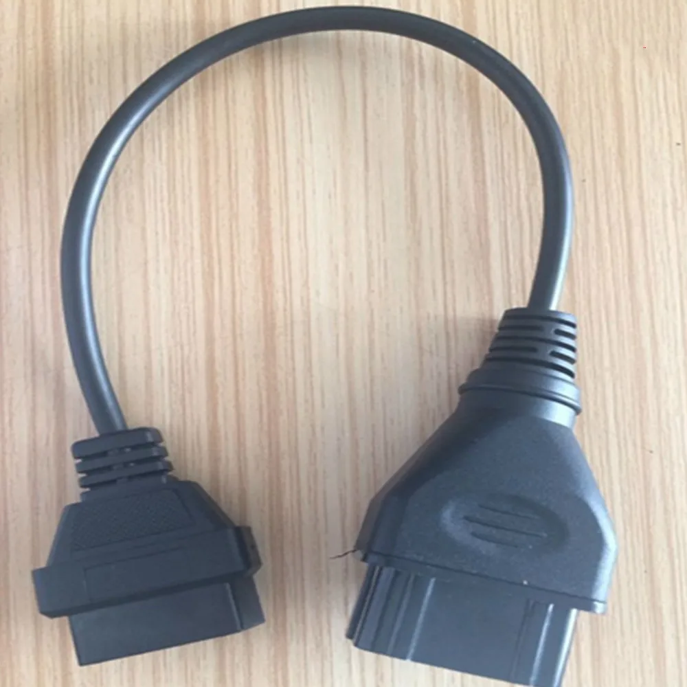 Высокое качество конвертер кабель для ГАЗ 12 Pin 12 Pin штекер для Obd Dlc 16 Pin 16 Pin Женский Obd2 Obdii адаптер автомобильного диагностического инструмента