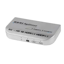 HDMI сплиттер 1x2 4K x 2K 60Hz 1 вход 2 выхода Full Hd 1080P Поддержка Hdcp 2,2 разветвитель HDMI 2,0 сплиттер 4K для Apple
