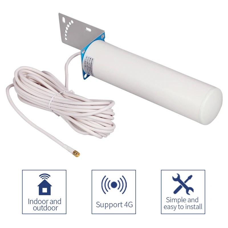 4G LTE WiFi Outdoor Antenna 12dBi external antenna with N female 10m SMA-M connector for Huawei routers Omnidirectional Outdoor