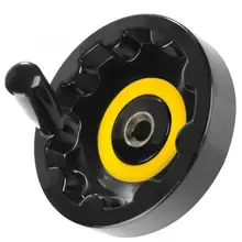 Рукоятка маховика черный Пластик маховик складные Вращающаяся ручка 16*160 для детали токарного станка токарный маховик