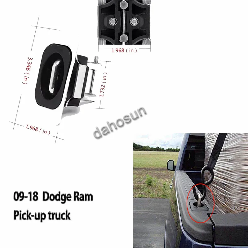 1 пара x dahosun высокое качество фиксированная пряжка якорь тумблер Зажим Замок для 09-18 Dodge Ram Пикап грузовик