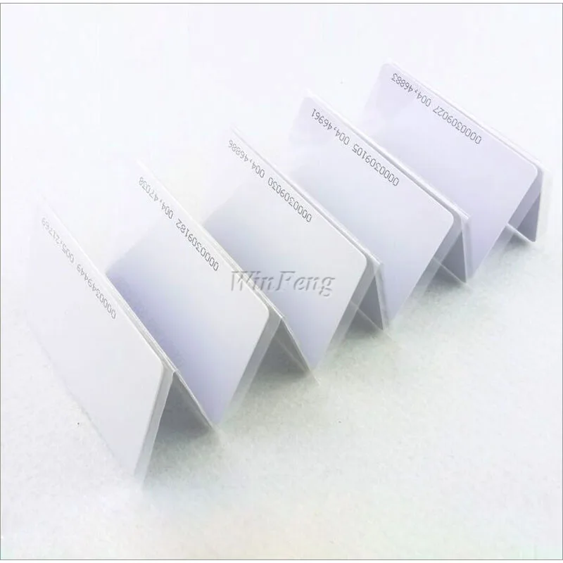1 шт. 125 кГц RFID карта EM4100 TK4100 Пластиковые идентификационные карты 0 8 мм тонкая