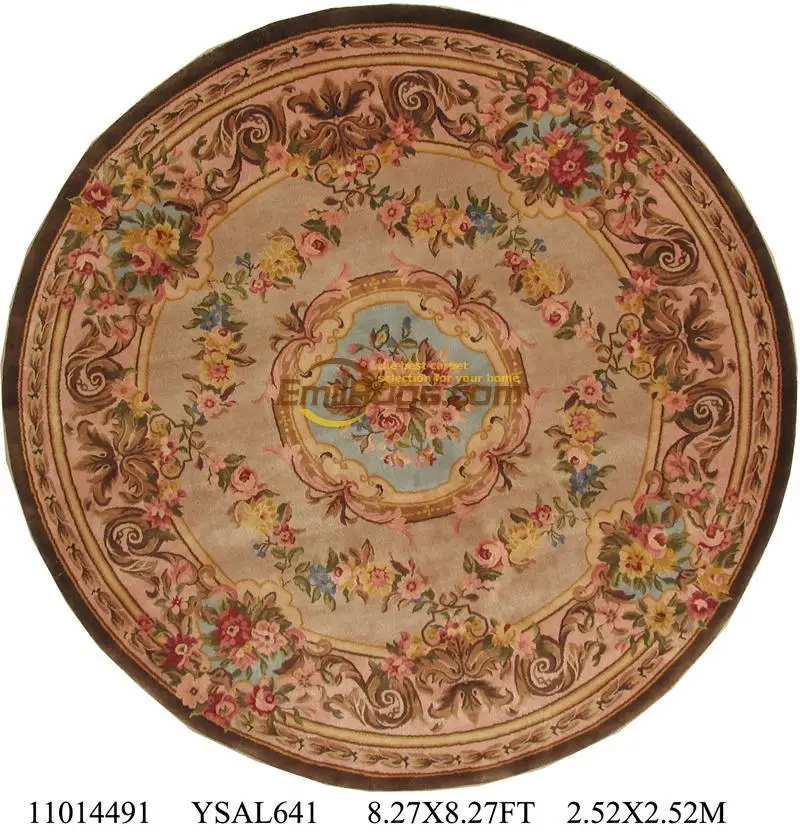 

Top Fashion Tapete Details About 8.27' X 8.27' Hand-knotted Thick Plush Savonnerie Rug Carpet Made To Order ysal641gc88savyg2