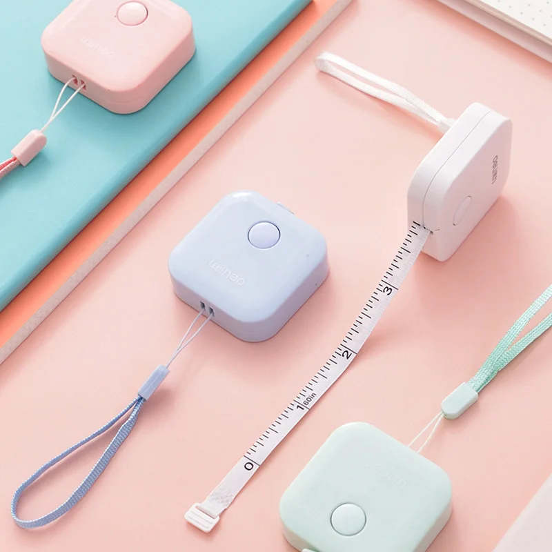 

1PC Kawaii Rulers Candy Color Rulers 1.5m Tape Measure Rulers For Kids Gift Measuring Tools School Office Supplies Stationery