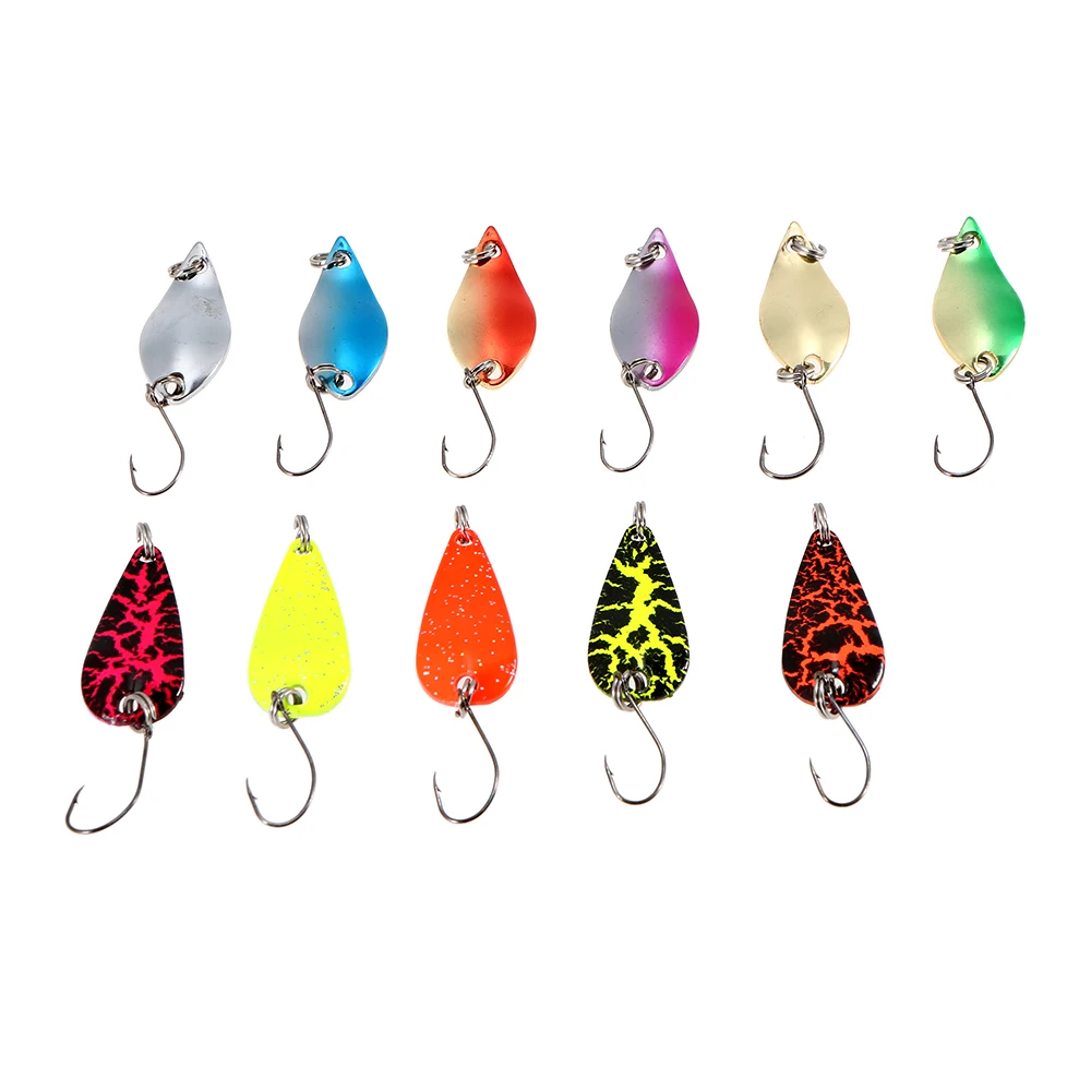 

Spoon Lures Set 11Pcs/lot Fishing Metal Lures Artificial Trout Lure Hard Baits for Carp Fishing Tackle