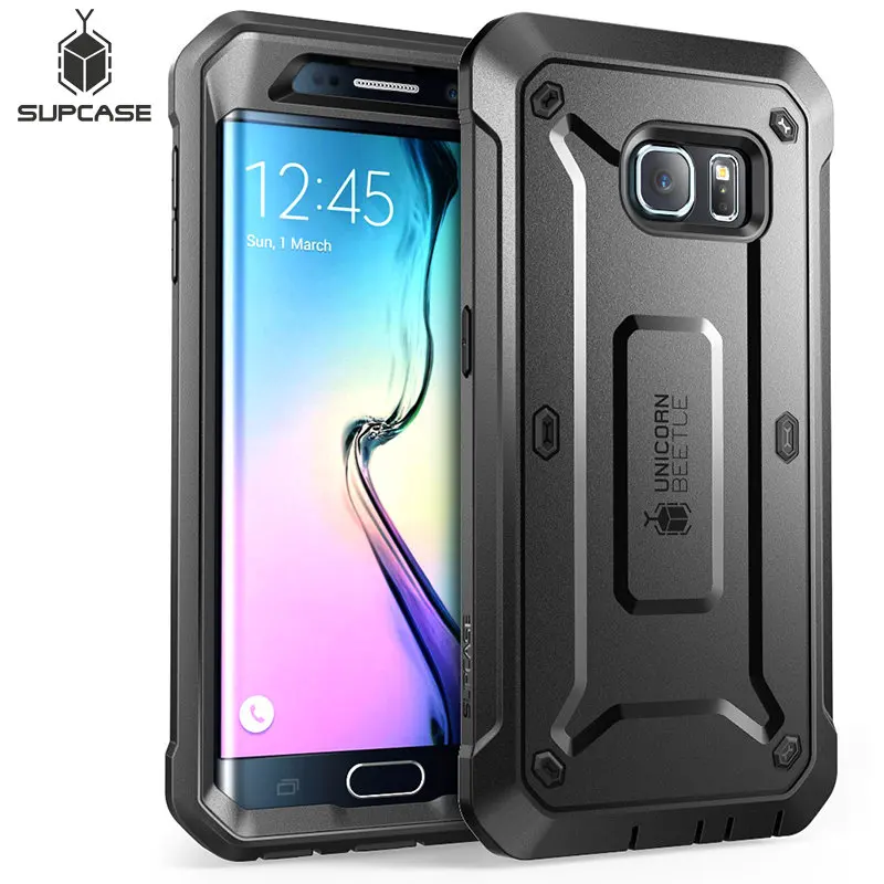 

SUPCASE For Samsung Galaxy S6 Edge Case 5.1" UB Pro Full-Body Rugged Holster Protective Cover WITHOUT Built-in Screen Protector