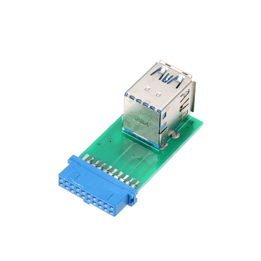 Двойной USB 3 0 Type A адаптер материнской платы 20Pin/19Pin адаптер|Компьютерные кабели и