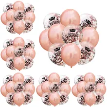 10 pcs 12 inch Hạnh Phúc Sinh Nhật Rõ Ràng Lá Confetti Bong Bóng Cao Su Set Người Lớn 18 30 40 50 60 Sinh Nhật Kỷ Niệm đảng Trang Trí(China)