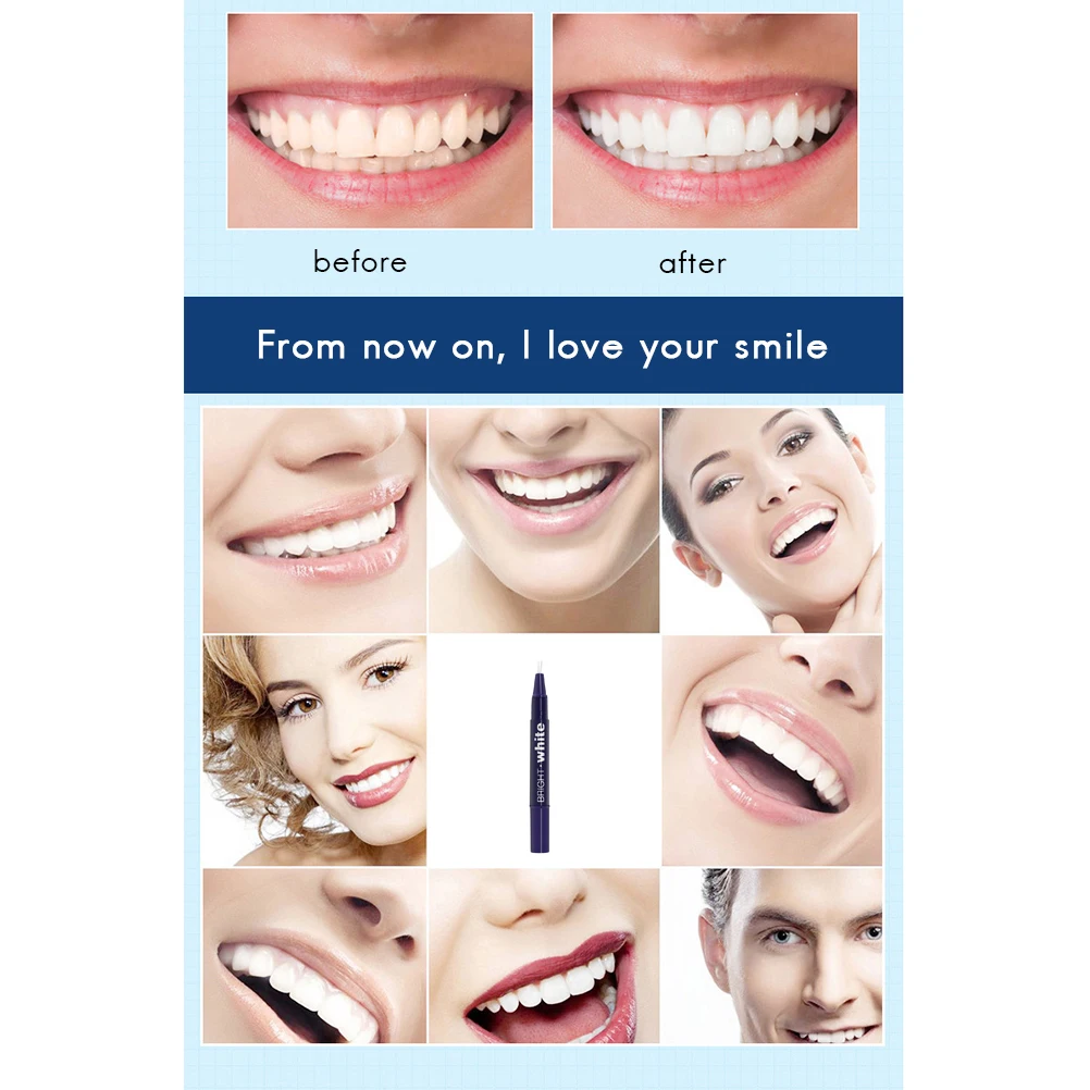 2 5 мл портативный отбеливатель зубов Pen Gel Teeth Whitener Kit Instant Natural Whitener|Отбеливание