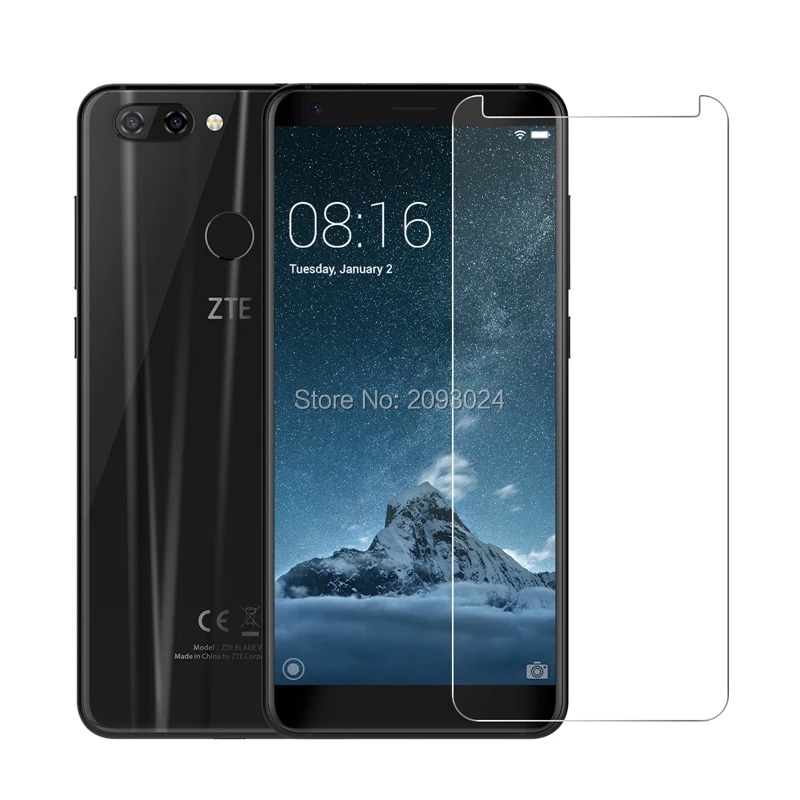 

2.5D 0.26mm 9H Front Tempered Glass For ZTE Blade V9 Vita Screen Protector protective film For ZTE Blade V9 Vita 5.45" Guard