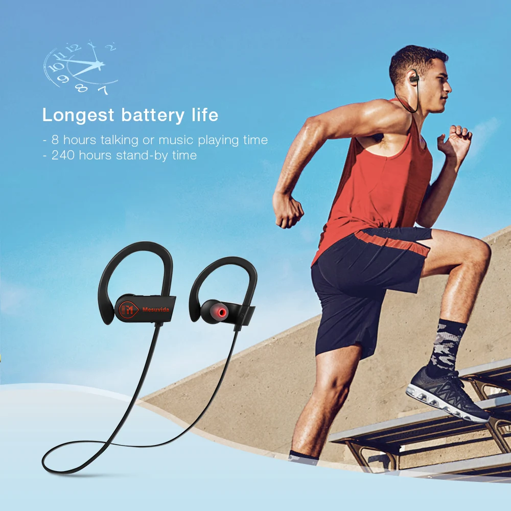 Mesuvida V9 Bluetooth 4 1 Беспроводной спортивные гарнитуры|Наушники и гарнитуры| |
