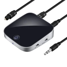 Bluetooth Беспроводной V4.1 3,5 мм приемо-передатчик Aptx волокно без потерь стерео аудио адаптер Bluetooth приемник для ТВ компьютер