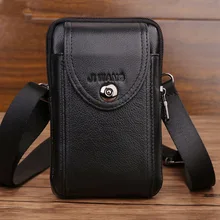 Высокое качество, настоящая воловья кожа, поясная сумка, чехол для телефона, кошелек, Повседневный, на талии, на крючке, на плечо, натуральная кожа, мужские сумки, Новинка