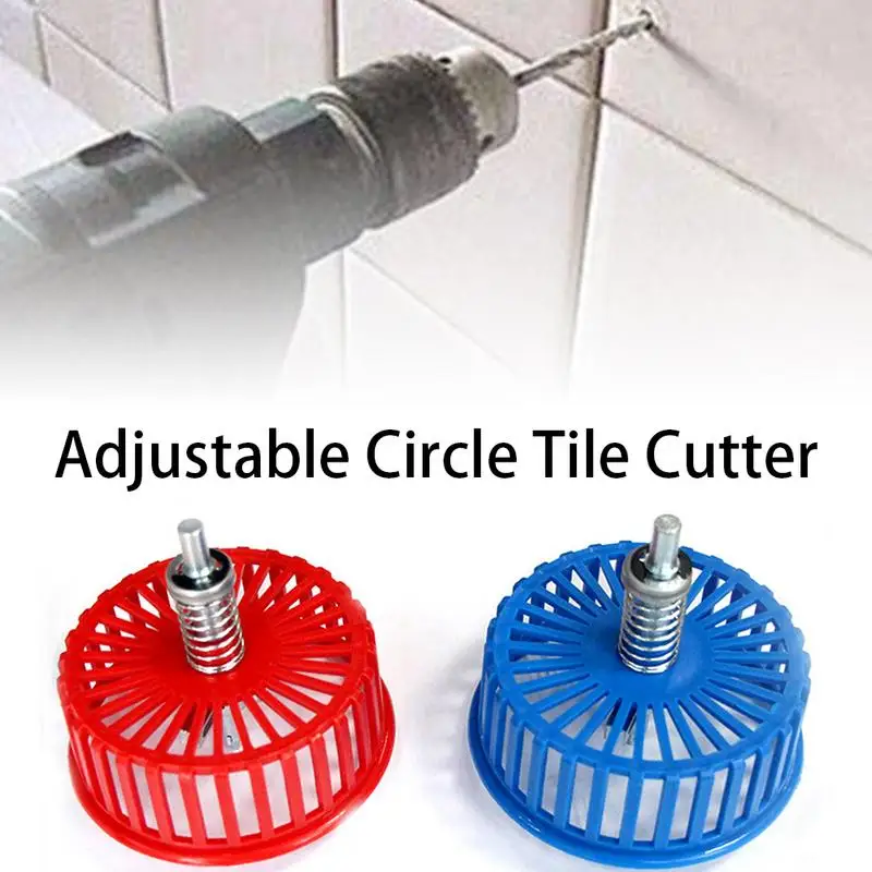 

20-100MM Professional Round Circle Tile Cutter Adjustable Woodworking Hole Opener Cutter Tool With Cowling