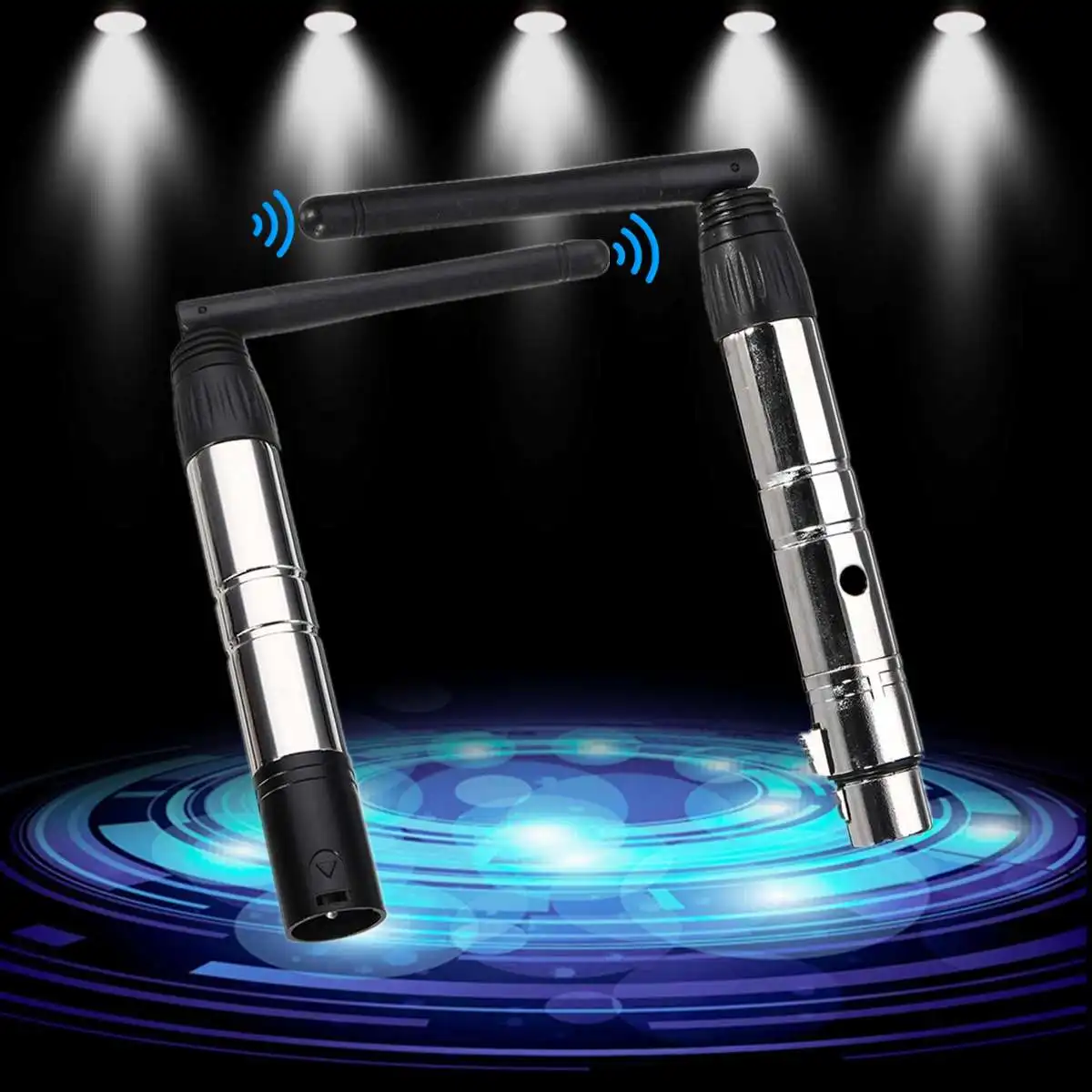 

2.4G Wireless 3pin DMX512 Lighting Controller Equipment Transmitter Receiver System 600M Antenna Signal Transceiver For DMX512