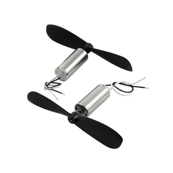 

2Pcs RC Quadcopter DC3.7V 40000RPM Coreless Micro Motor w 2-blade Fan