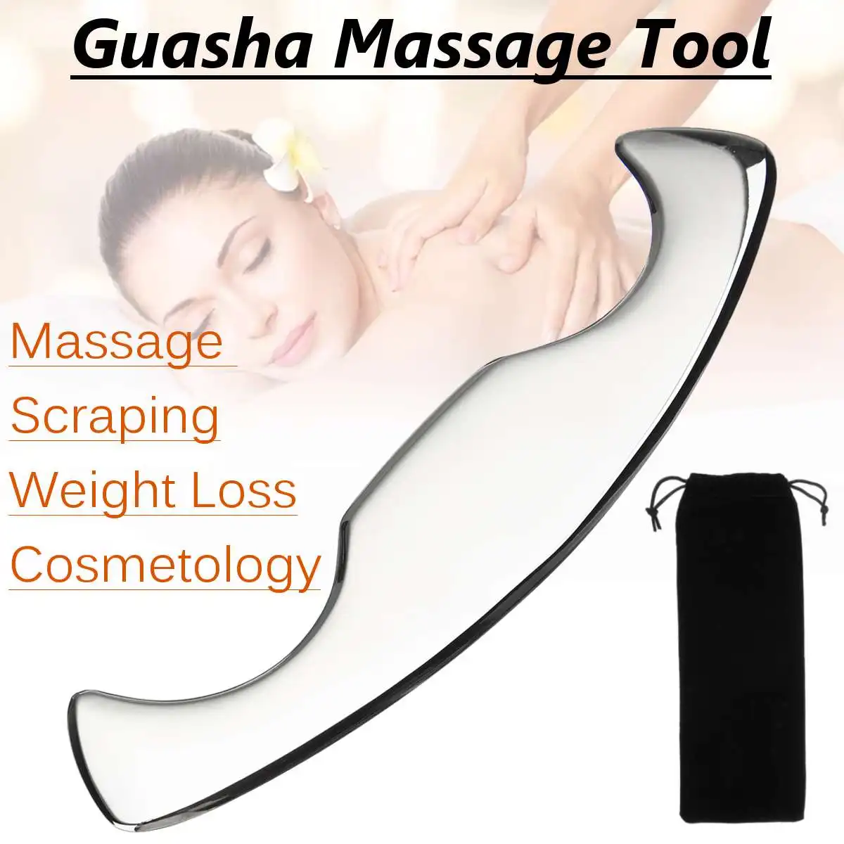 304 Stainless Steel Gua Sha Board Massager Tool Scraper Physical