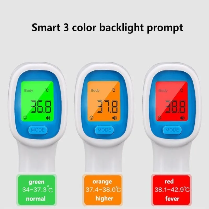 

Electronic Digital Infrared Thermometer Adult Kids Forehead Non-contact Temperature Gun Object Temperature Measurement T0078CMD