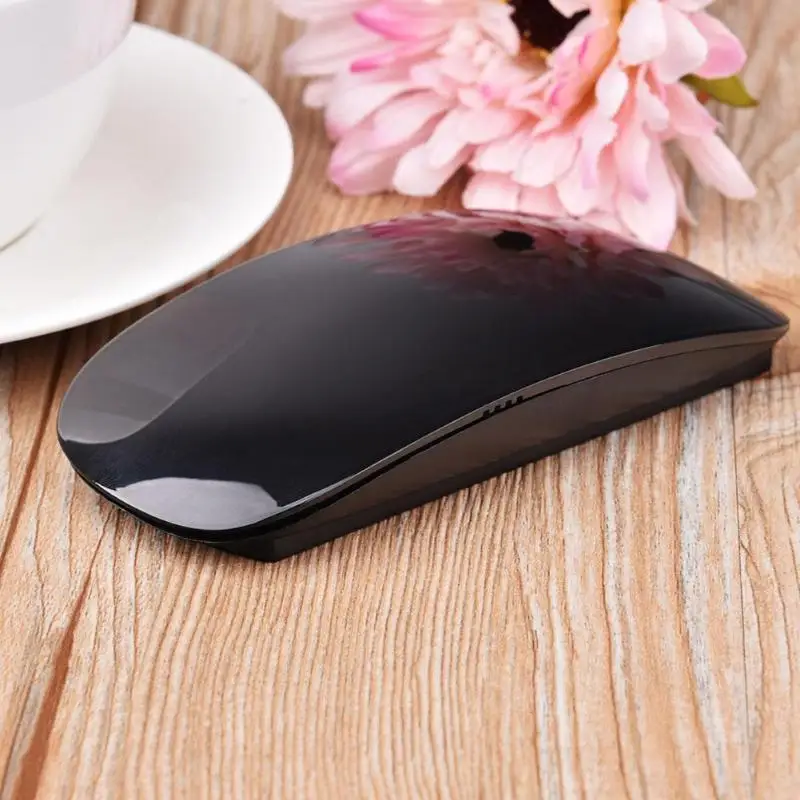 Ультратонкий USB 2 4 г беспроводная мышь сенсорная полоса прокрутка 1200 dpi