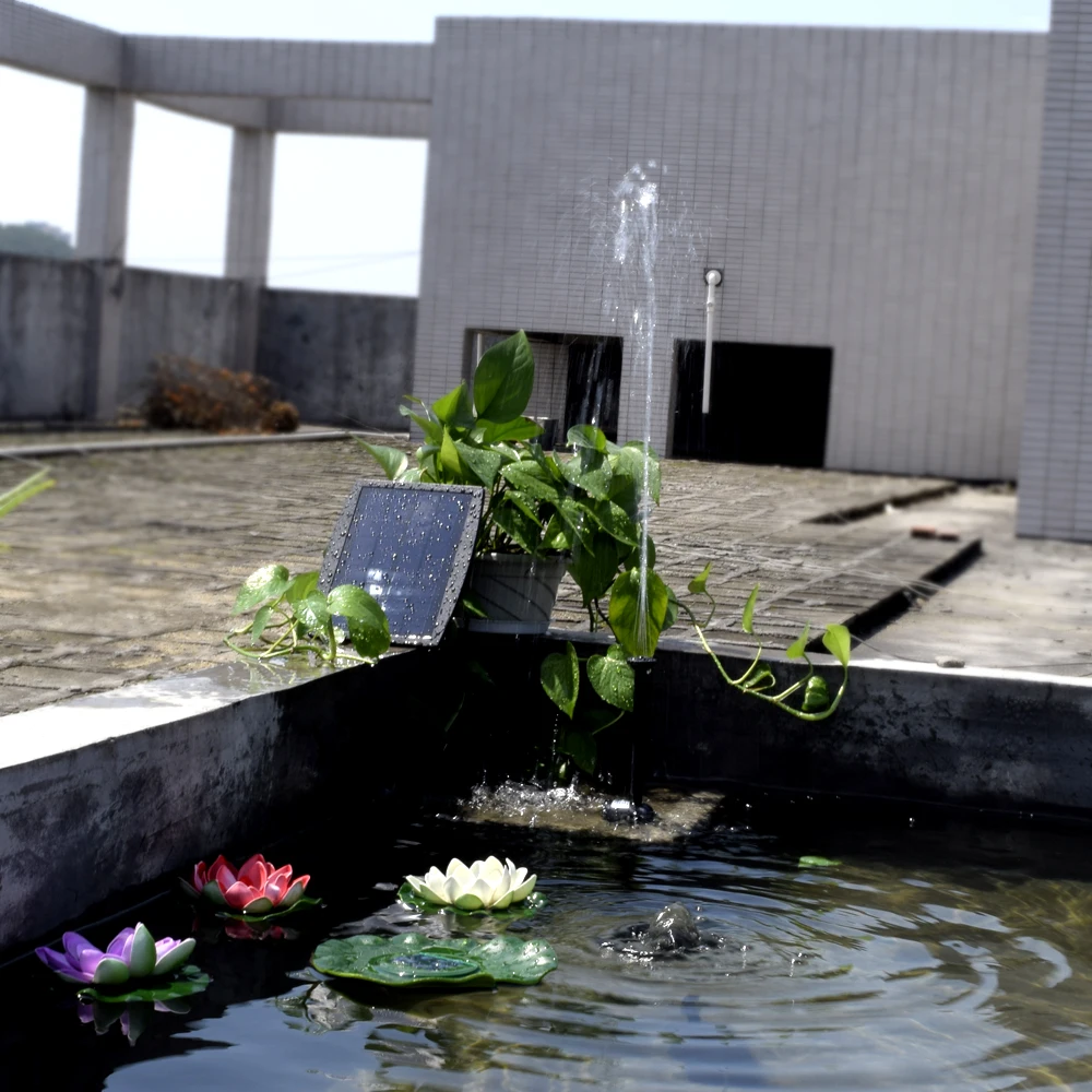 Солнечный Мощность воды панель солнечной батареи Ландшафтный бассейн сад фонтанов подключаемых солнечной Мощность декоративный фонтан 9 V 2,5 W