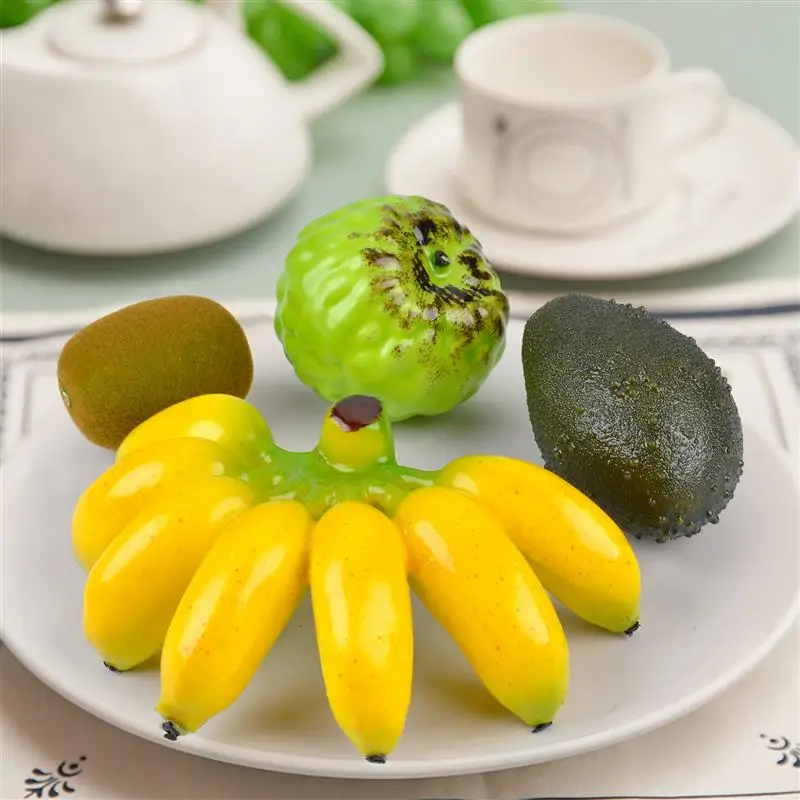 2019 искусственные бананы пластиковые фрукты киви авокадо Cherimoya для свадебного