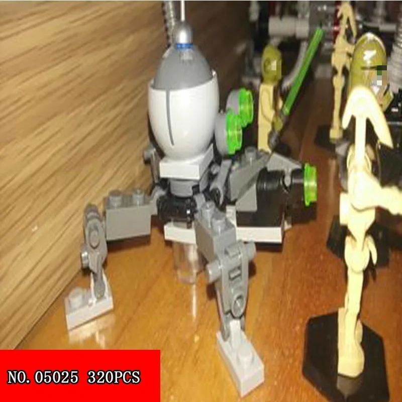 

New 05025 Wars Guidance Spider Robot Assembling Spelling Insert Toys Alpinia Oxyphylla Plastic Building Blocks 320pcs