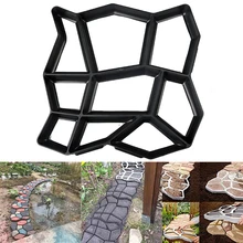 2019 New 35X35X3.6cm Plastic Paving Mould Concrete Stepping Driveway Stone Path Mold Patio Maker Tools For DIY Garden Pavement 10pcs lot paving concrete mold pavement mold driveway paving pavement mold patio concrete stepping stone path walk maker