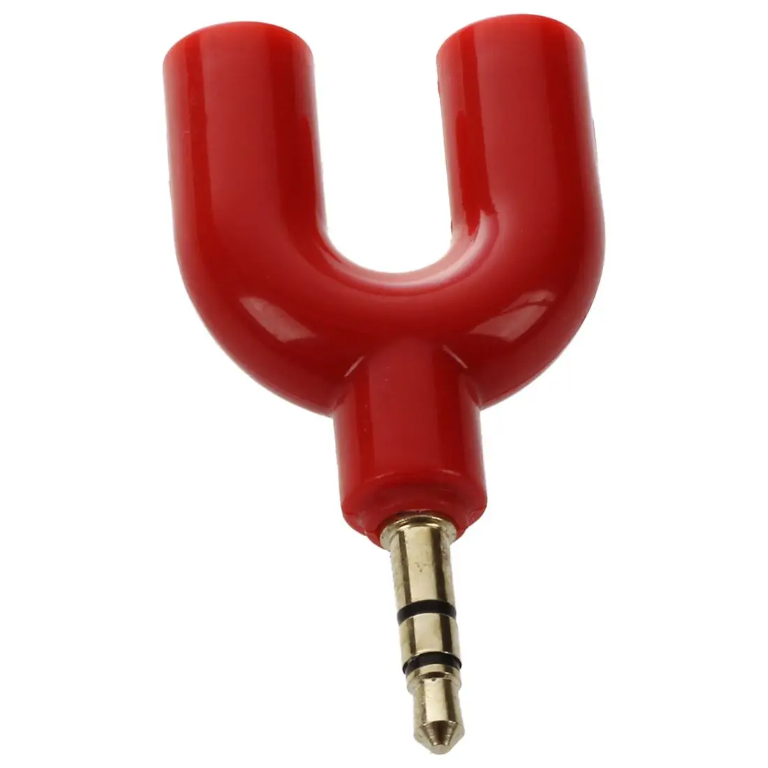 

Hot AMS-U Shape 3.5mm Male To 2 Female Stereo Audio Headphone Earphone Splitter Adapter