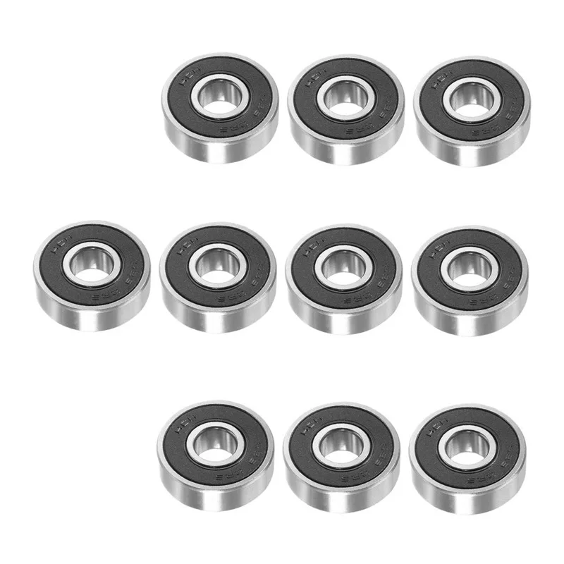 

10 pcs 629-2RS 9mmx26mmx8mm Double Sealed Miniature Deep Groove Ball Bearing