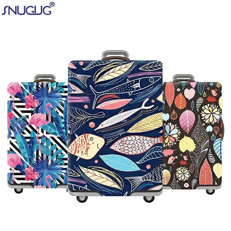 

2018 New Fashion Travel Suitcase Protective Cover Elastic Dust Luggage Cover For 18-32 Inch Trolley Travel Accessories