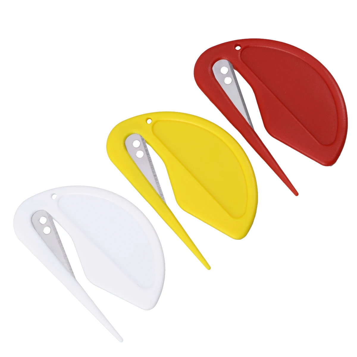 

3pcs Letter Opener Practical Safety Plastic Mail Opener Letter Opener Envelope Slitter for School Office Home