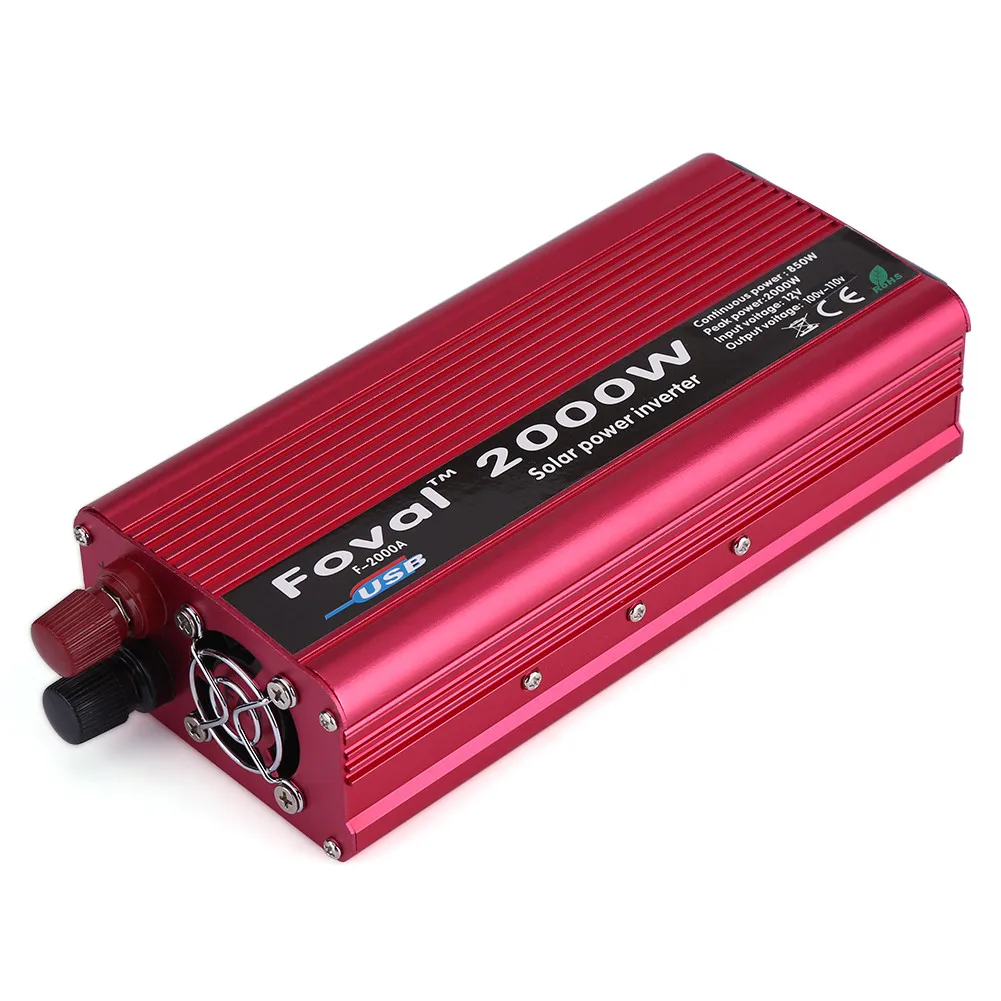 

2000W DC 12V to AC 110V Power Inverter Converter for Home Car Outdoor Use