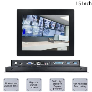 

15 Inch LED Industrial Panel PC,Intel Core I7,Windows 7/10/Linux Ubuntu,5 Wire Resistive Touch Screen,[HUNSN DA09W]