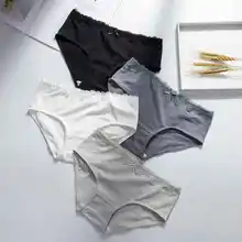 Cotton Underwear Briefs Sexy Women Lace Bow Panties Solid Breathable Lingerie Briefs Mid-waist Underwear Female Panties M L XL Cotton Underwear Briefs Sexy Women Lace Bow Panties Solid Breathable Lingerie Briefs Mid-waist Underwear Female Panties M L XL