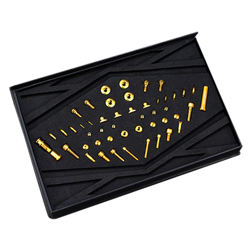 

DSGS RISK Bicycle Titanium Alloy Brke Screw Kit For Road Bike Shimano UT R8000 C clip Brake Front and rear dial Derailleur scr