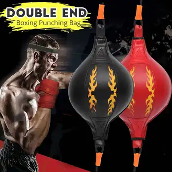 

PU Boxing Fitness Muay Thai Double End Boxing Speed Ball Punching Bag Pear Inflatable Boxing Equipment Bodybuilding Fitness gym