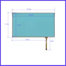 Оптовая продажа 10 шт./лот 204*117 мм 9 дюймов резистивный экран 204*117 для gps автомобиля это совместимо
