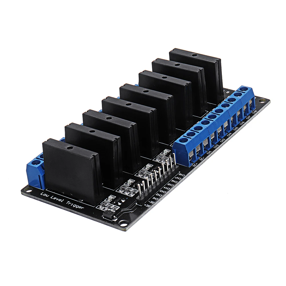 

1PCS NEW 8 Channel DC 12V Relay Module Solid State High and low Level Trigger For Arduino 240V2A