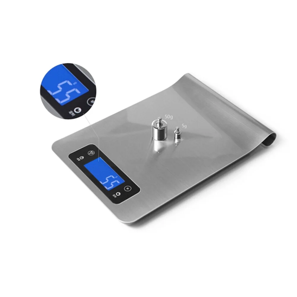1g/5kg Electronic Food Weighing Cooking Kitchen Digital Waterproof LCD