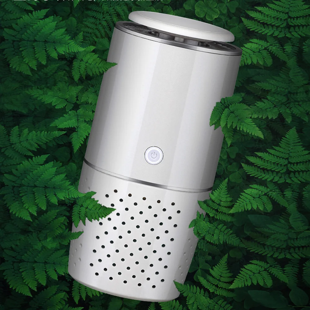 

Portable USB Rechargable Air Purifier Negative Ion Intelligent Car Air Purifier Filters PM2.5 Particles