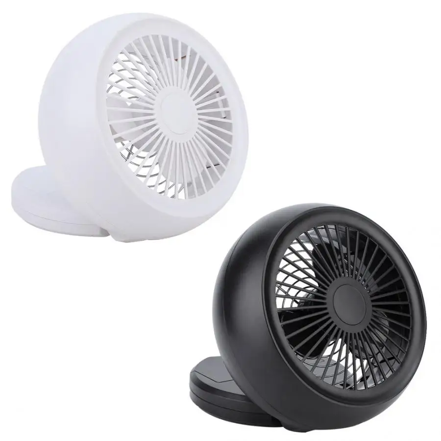 1Pc Portable Mini Desktop Fan USB Rechargeable Battery Powered Quiet