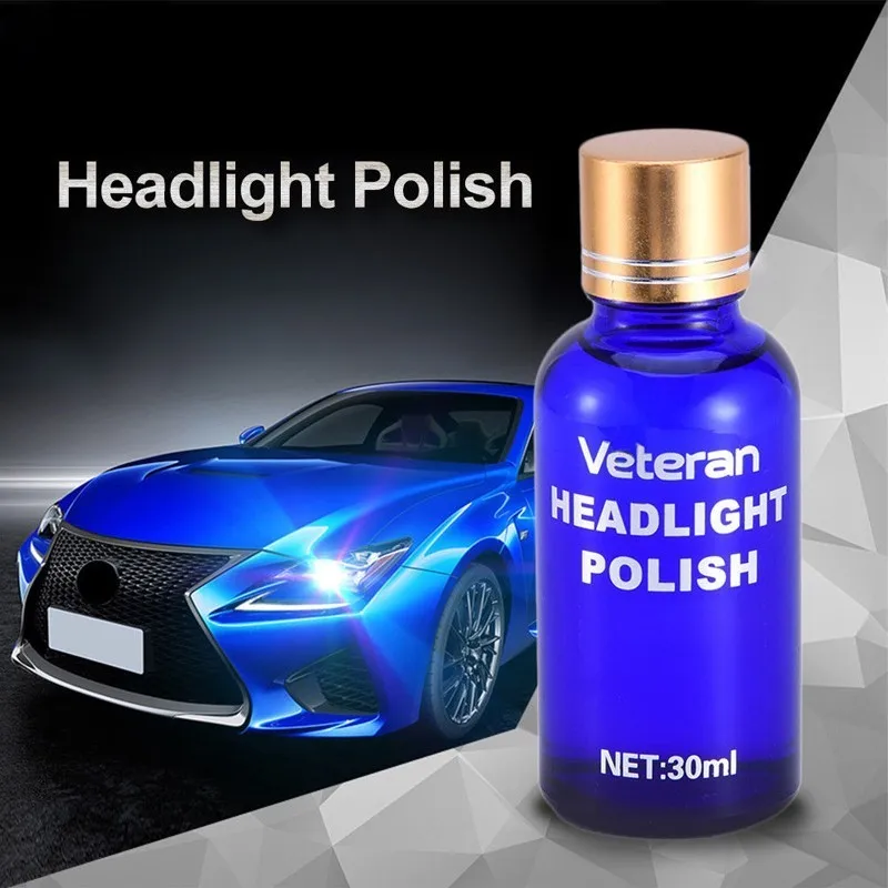 

30ml Car Liquid Headlight Repair Polish Vehicle Lamp Lens Cleaner Restoration Kit Auto Light Polishing Repair Coating Agent Set