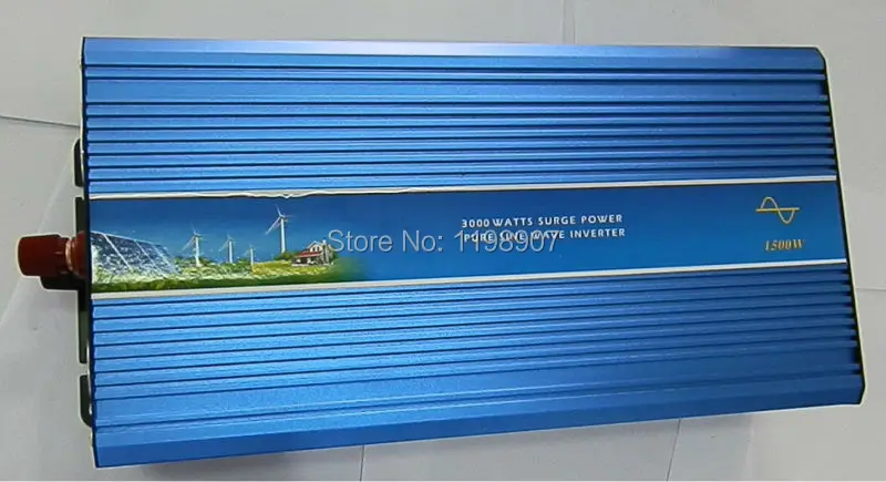 

3000W peak 1500W sine okuhlanzekile wave inverter Free shipping 1500W Pure Sine Wave Power Inverter, 48v to 230v power converter