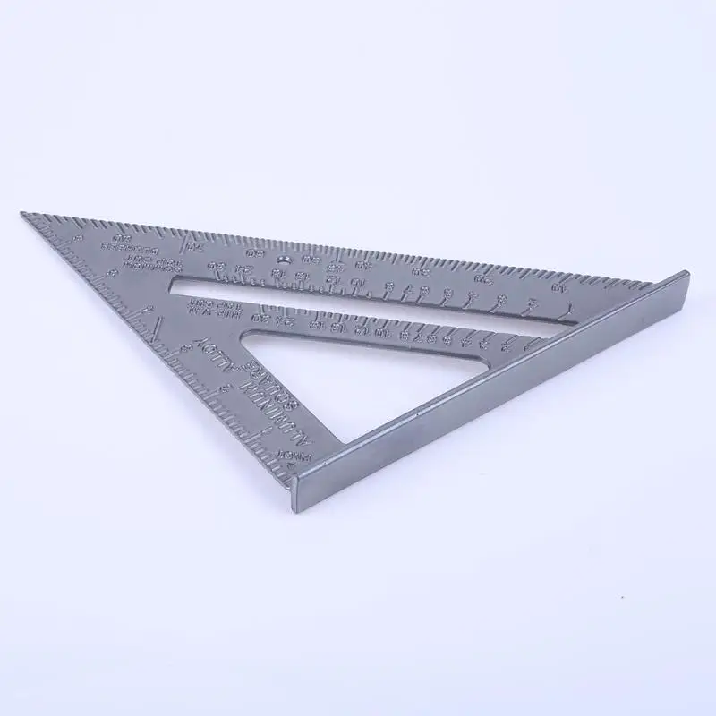7 дюймов квадратная треугольная линейка металлический угол квадратный деревообрабатывающий измерительный инструмент быстрое чтение квадратный инструмент для студентов плотников