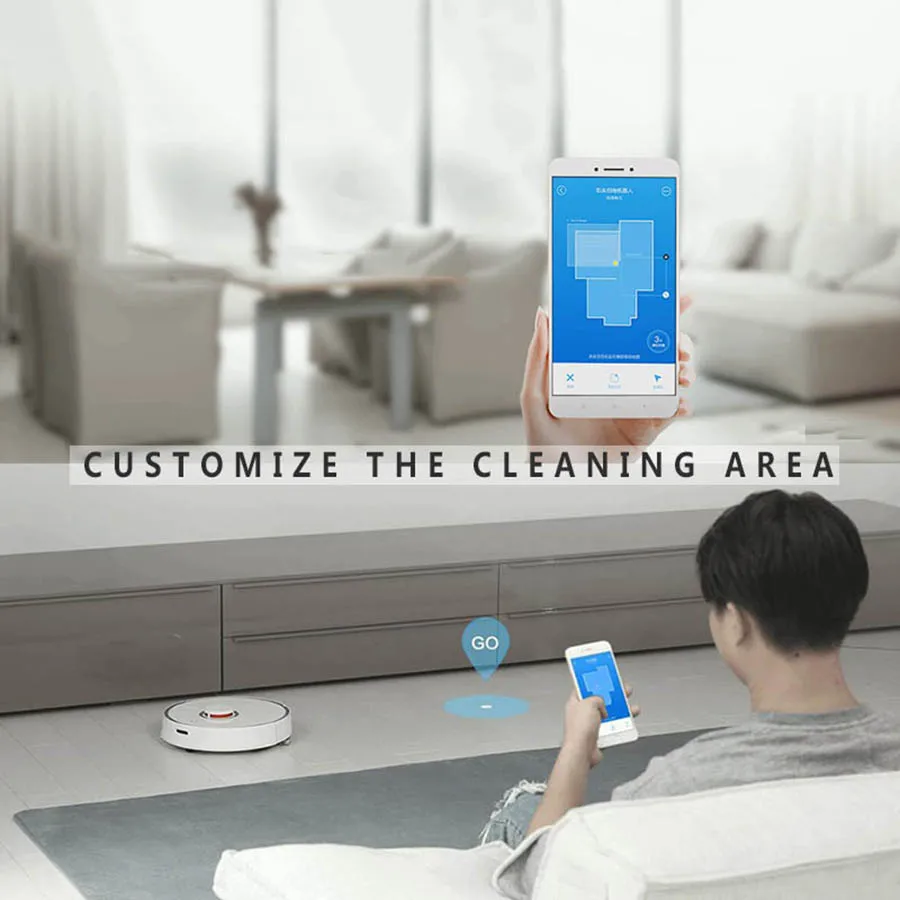 Xiaomi Mi 2 Roborock S50 Robot Vacuum Cleaner Wet Mopping Sweeping Xiaomi CE International Edition Mijia App Wifi Remote Control
